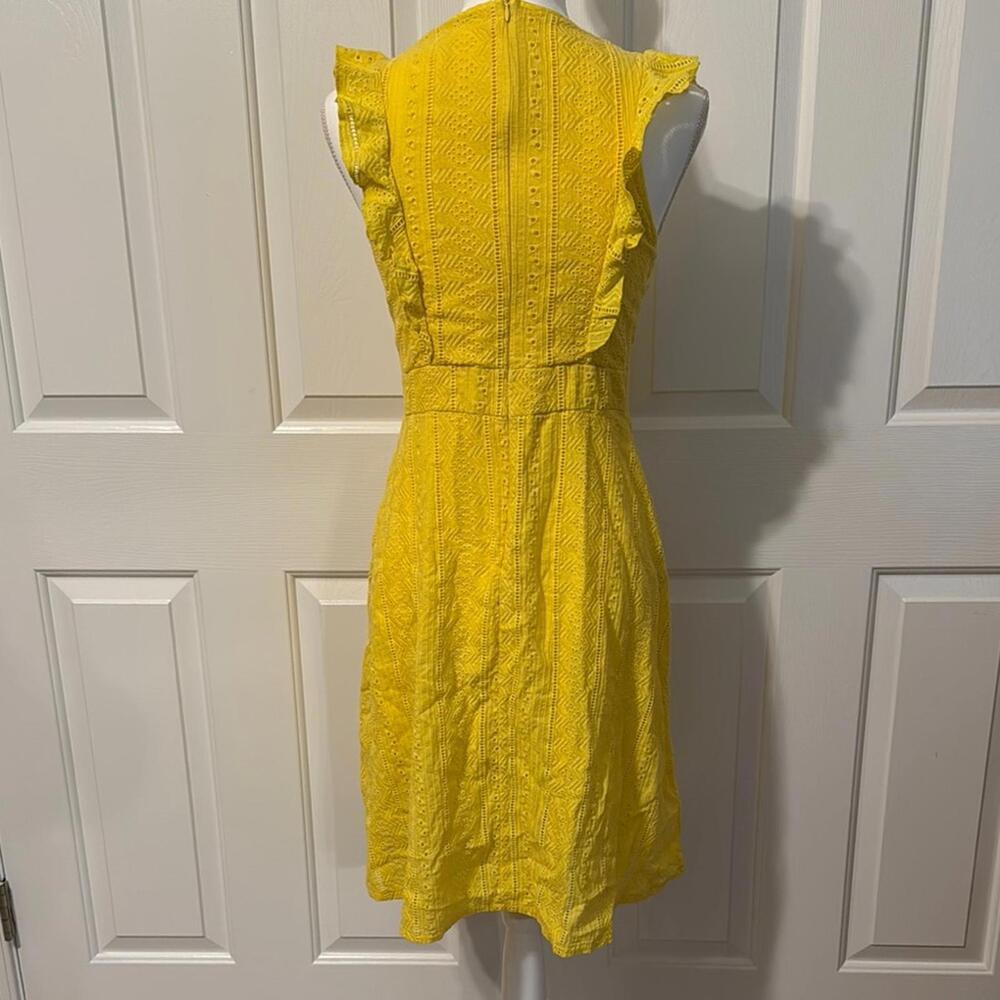 Ecowish Yellow Ruffle Midi Dress - Picture 7 of 12